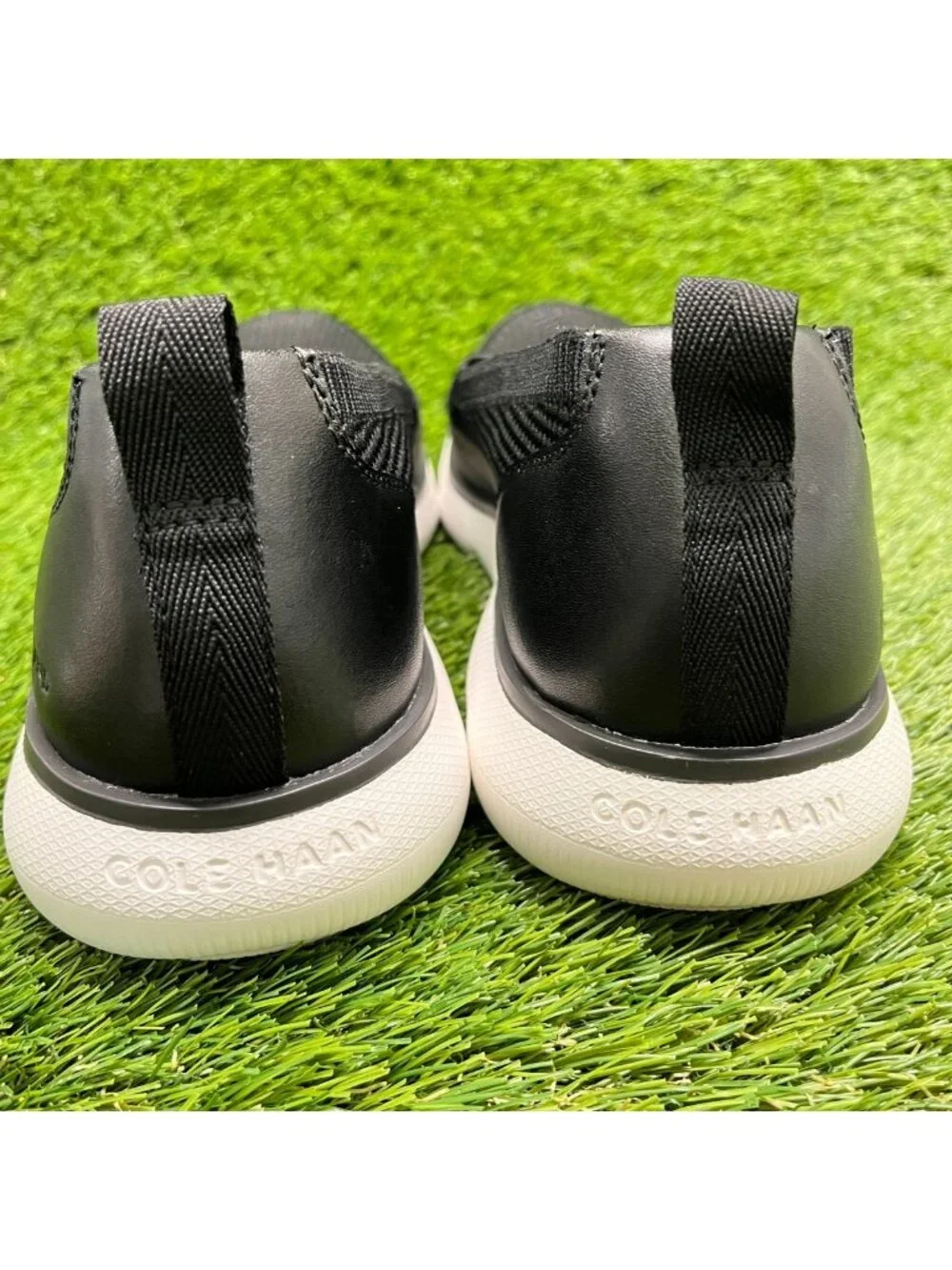 Cole Haan ZeroGrand Omni Mens Size 12 Black White Casual Classic Slip-On Shoes